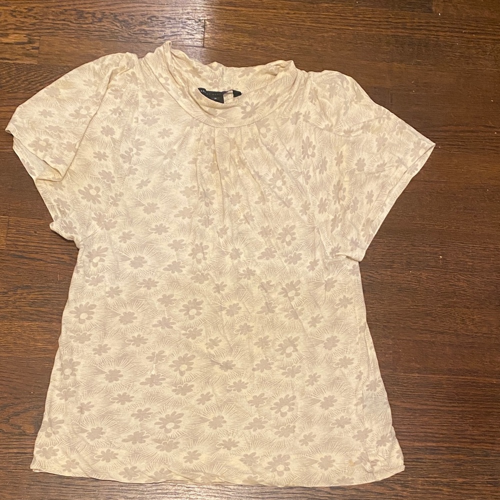 Marc By Marc Jacobs Beige Floral Blouse
